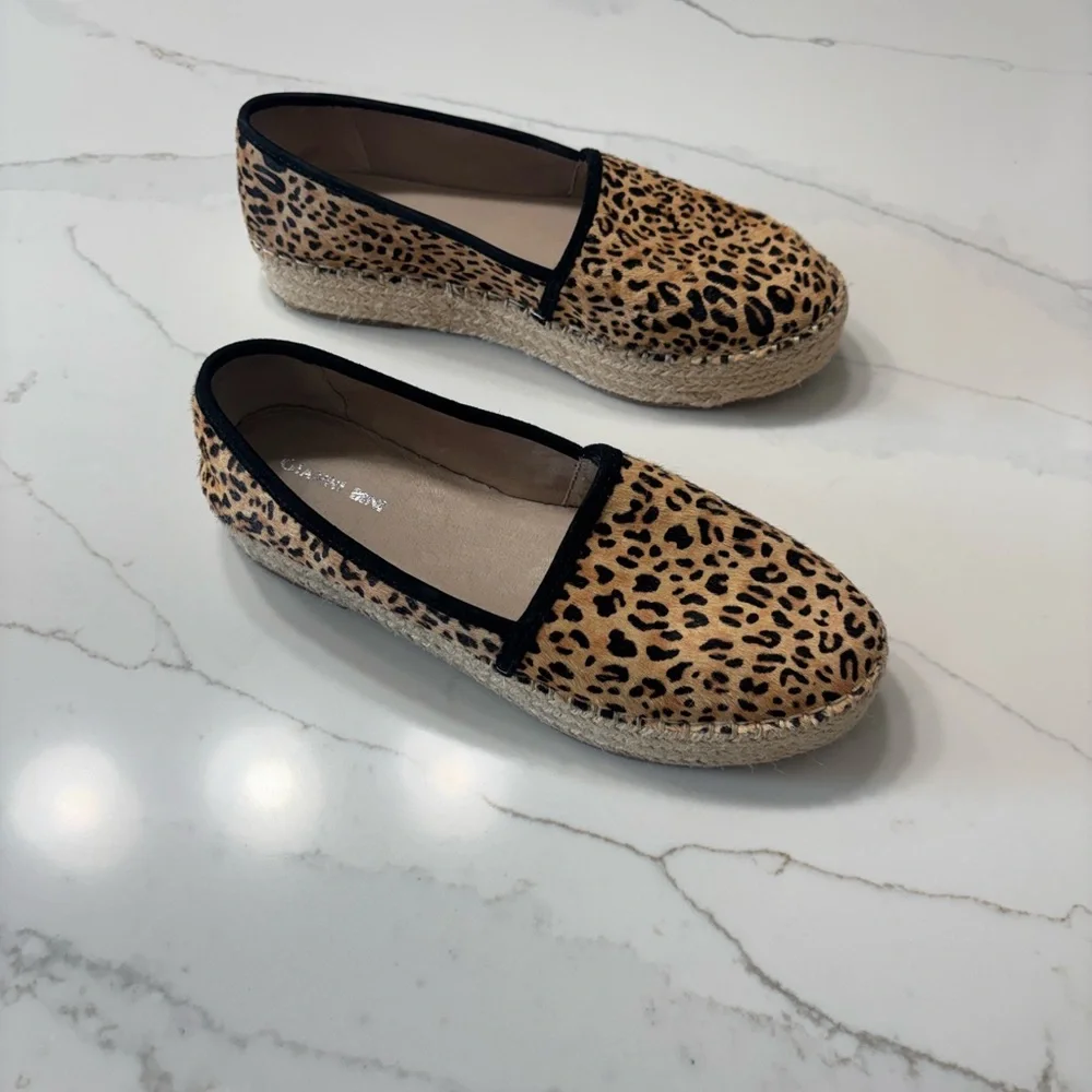 Gianni Bini Tan Leopard Espadrilles